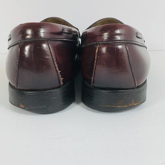 GH Bass WeeJuns Leather Layton Kiltie Kilted Tassel Loafer Men\'s Shoe 9 EEE N701